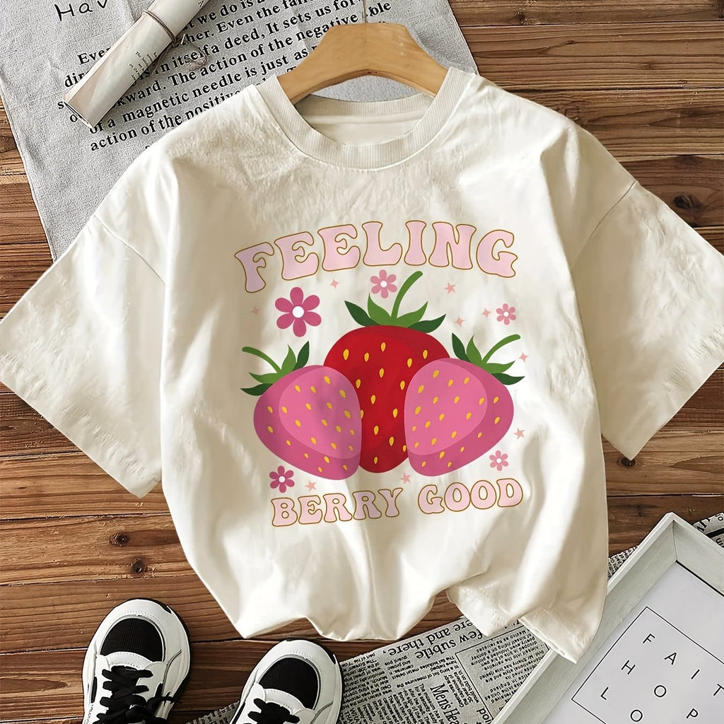 Women's Printed Short-Sleeve Crew-Neck Top