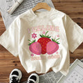 Women's Printed Short-Sleeve Crew-Neck Top