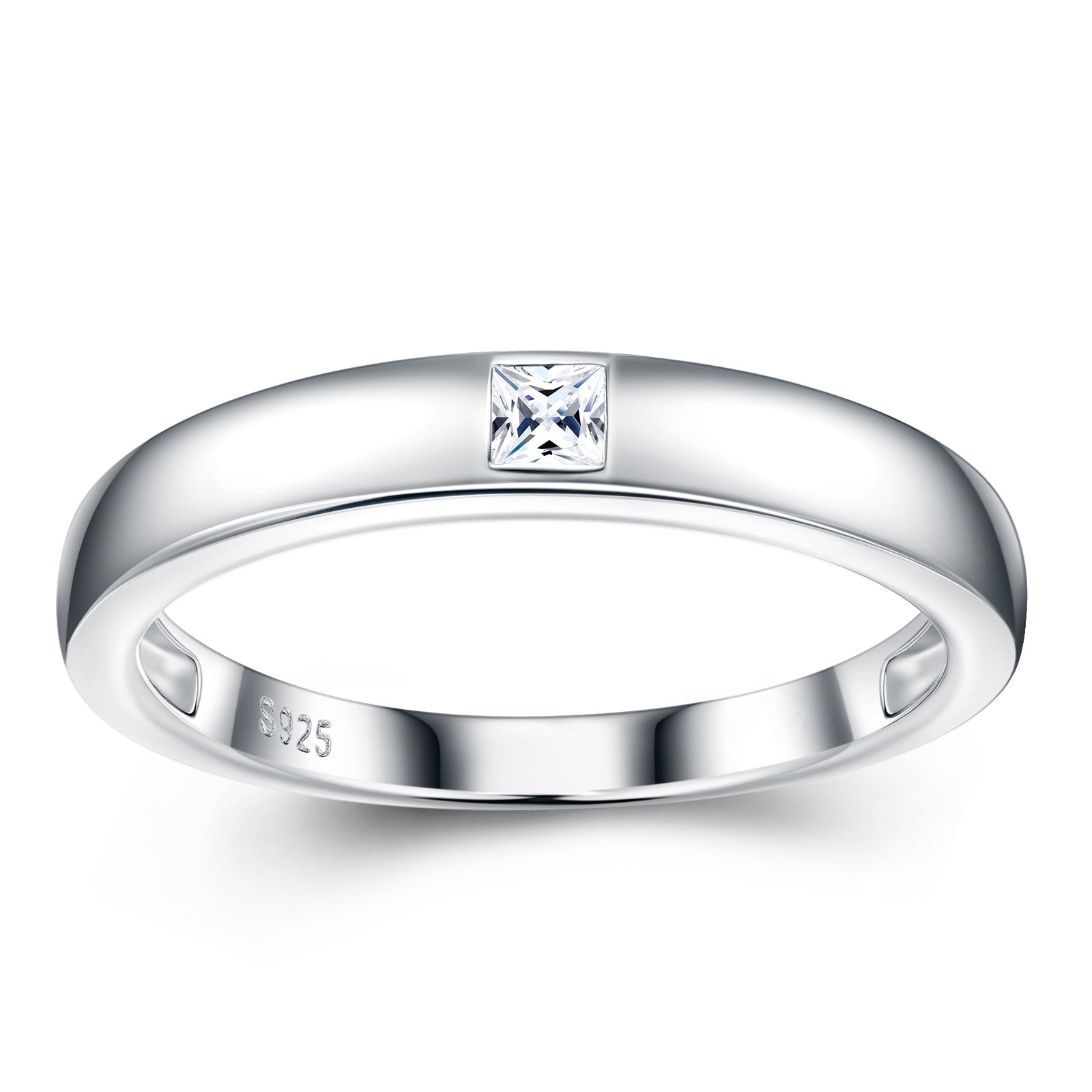 Engraved With Top-quality Moissanite, This Luxurious And Fashionable Minimalist Jewelry Set Features Exquisite Silver Accessories For Ladies. Made Of S925 Silver With Electroplated Platinum.