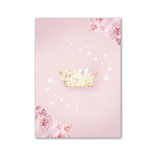 Rainbow Castle Crown Wall Painting Canvas Painting