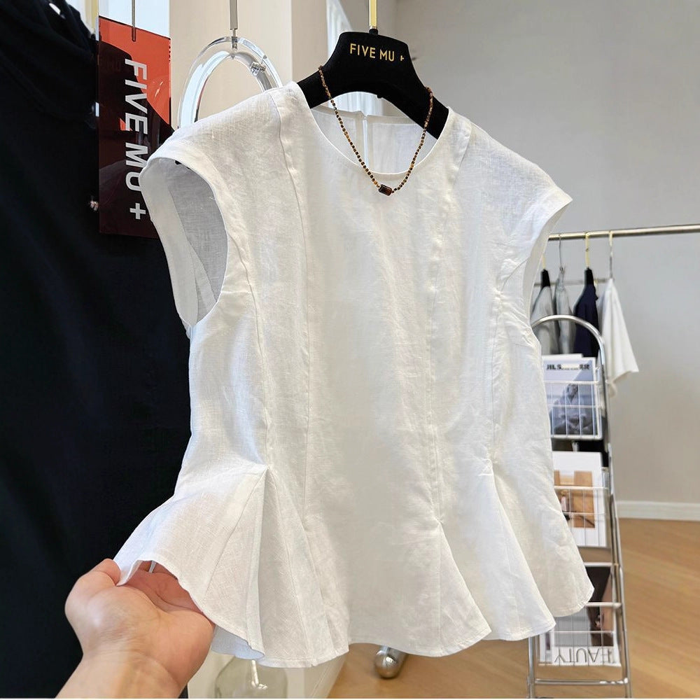 Loose-fitting Casual Shirt Vest Top For Women
