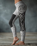 Retro 3D Digital Print Women's Casual Leggings