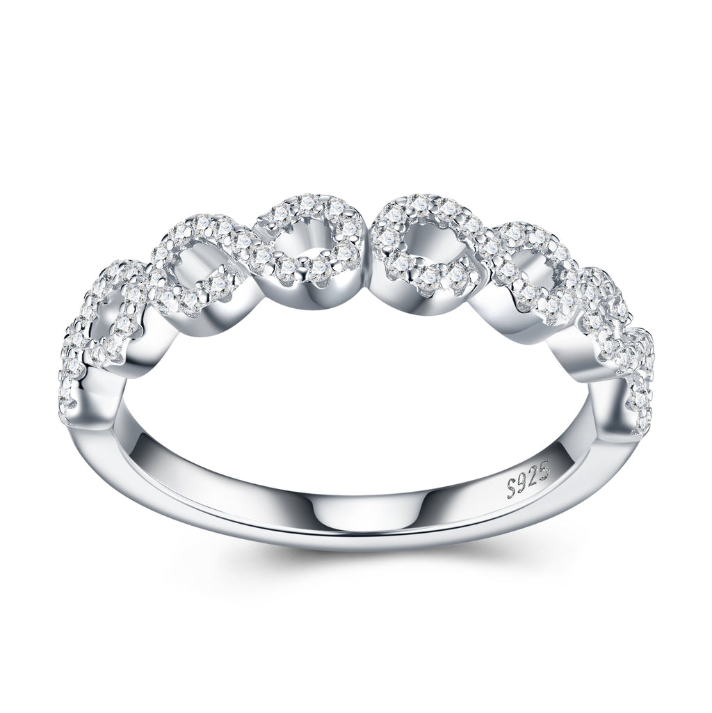 Engraved With Top-quality Moissanite, This Luxurious And Fashionable Minimalist Jewelry Set Features Exquisite Silver Accessories For Ladies. Made Of S925 Silver With Electroplated Platinum.