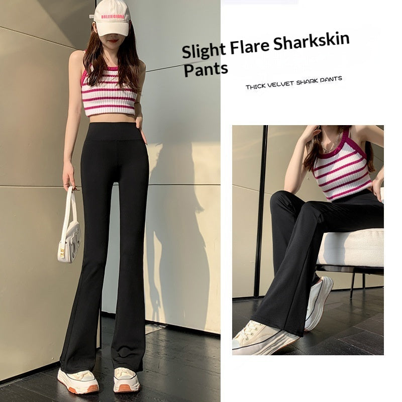 Women's High-waisted Slim-fit Stretchy Floor-length Casual Pants
