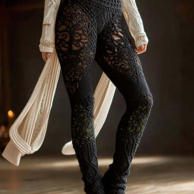 European And American Digital Print Women's Leggings