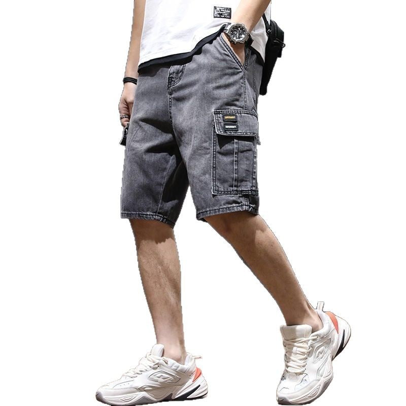 Mid-length Pants Breeches Youth Workwear Jeans
