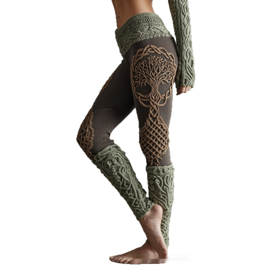 European And American Digital Print Women's Leggings