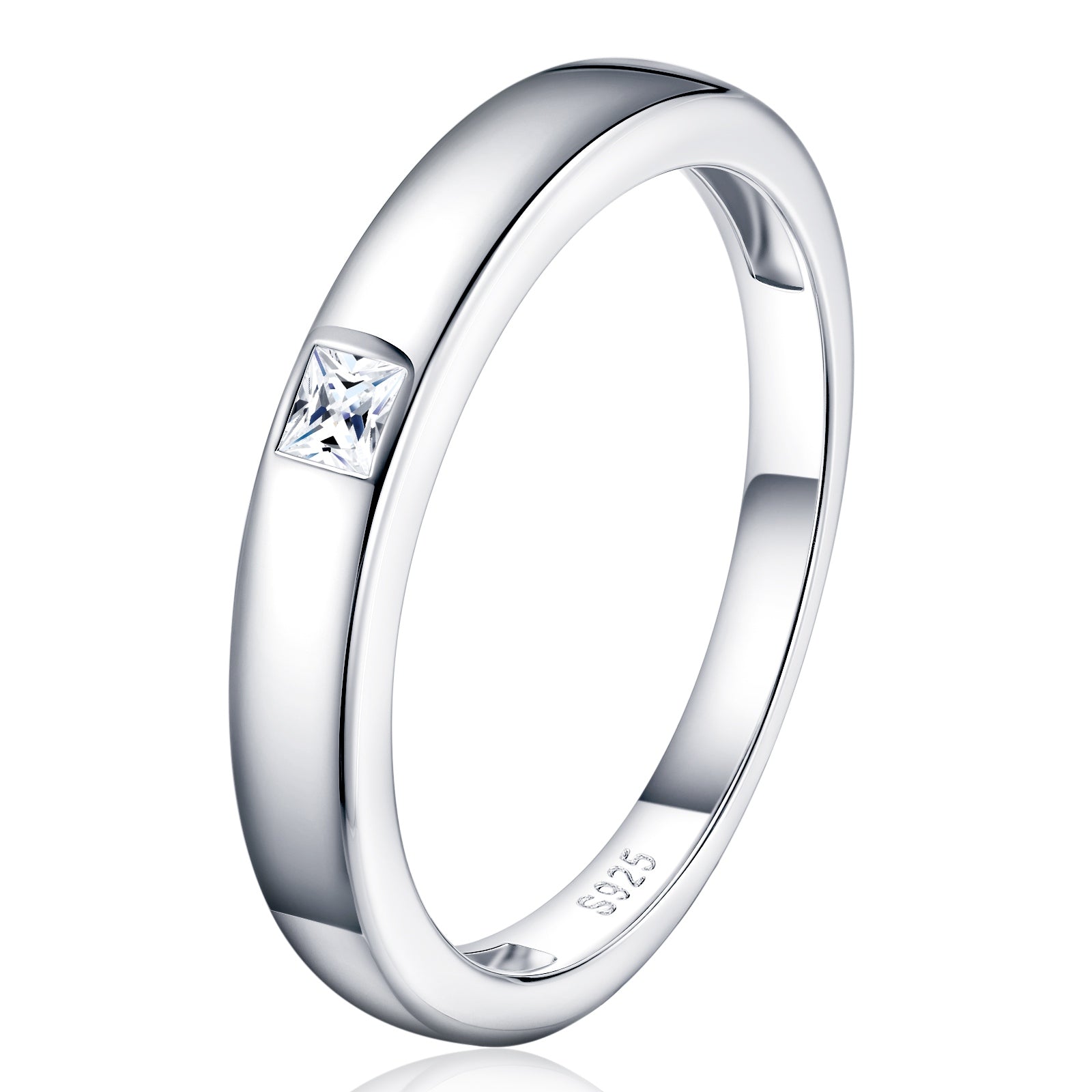 Engraved With Top-quality Moissanite, This Luxurious And Fashionable Minimalist Jewelry Set Features Exquisite Silver Accessories For Ladies. Made Of S925 Silver With Electroplated Platinum.