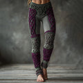 Retro 3D Digital Print Women's Casual Sports Pants