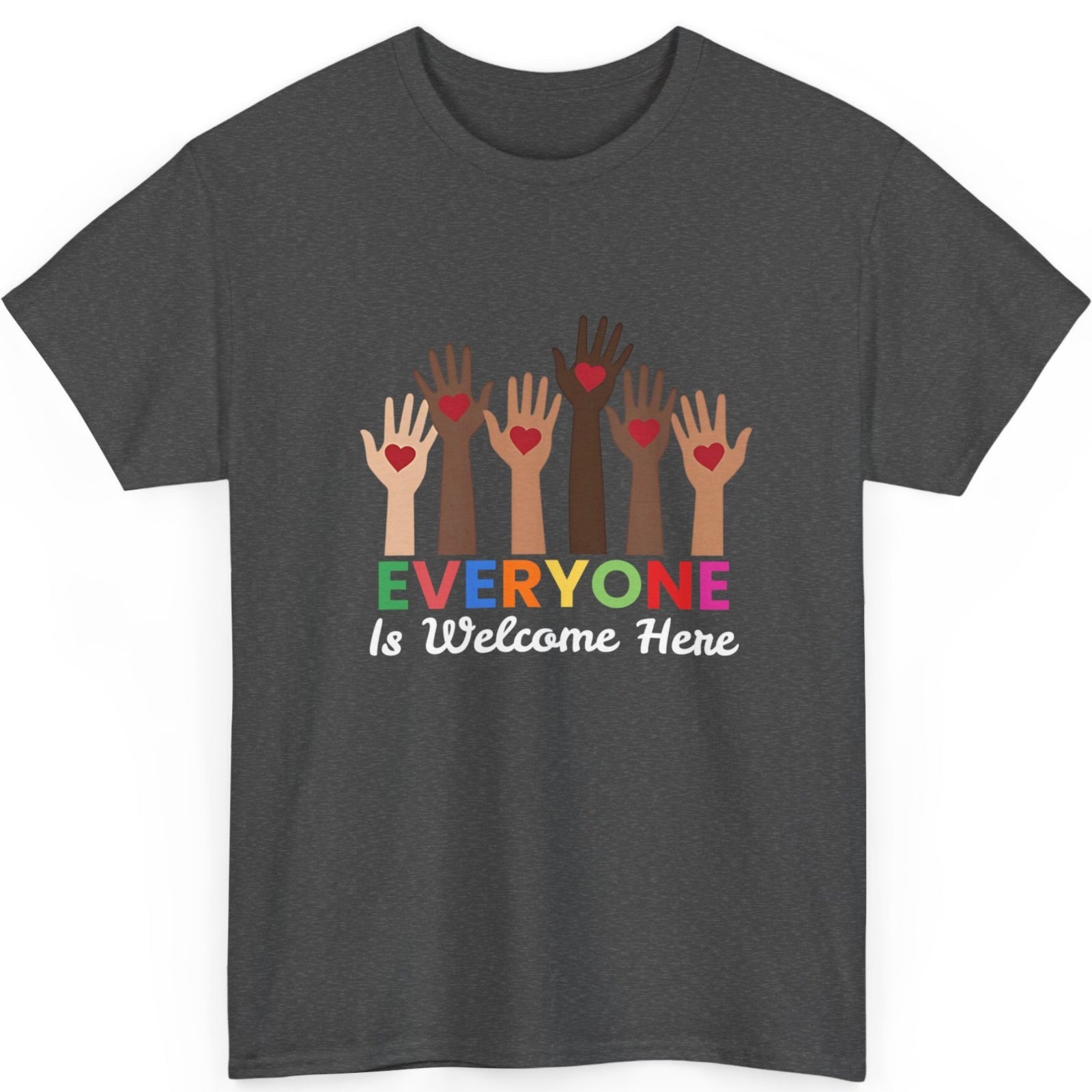 Summer Loose Short Sleeves T-shirt Men's And Women's Round Neck